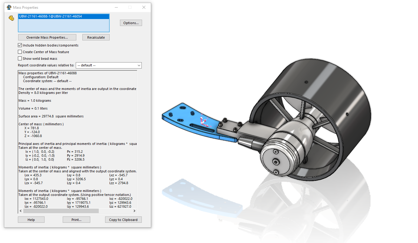 Finding Mass in SOLIDWORKS - Using Mass Properties